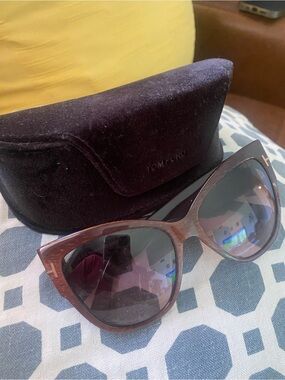 Tom Ford Women’s Tortoiseshell Cat-Eye Sunglasses with Gradient Lenses